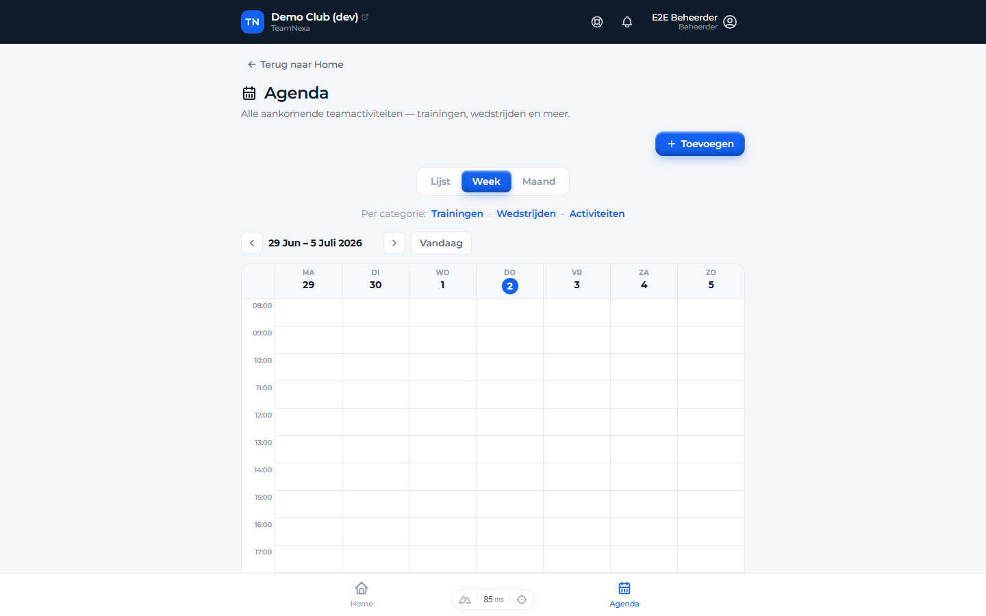 TeamNexa — Agenda
