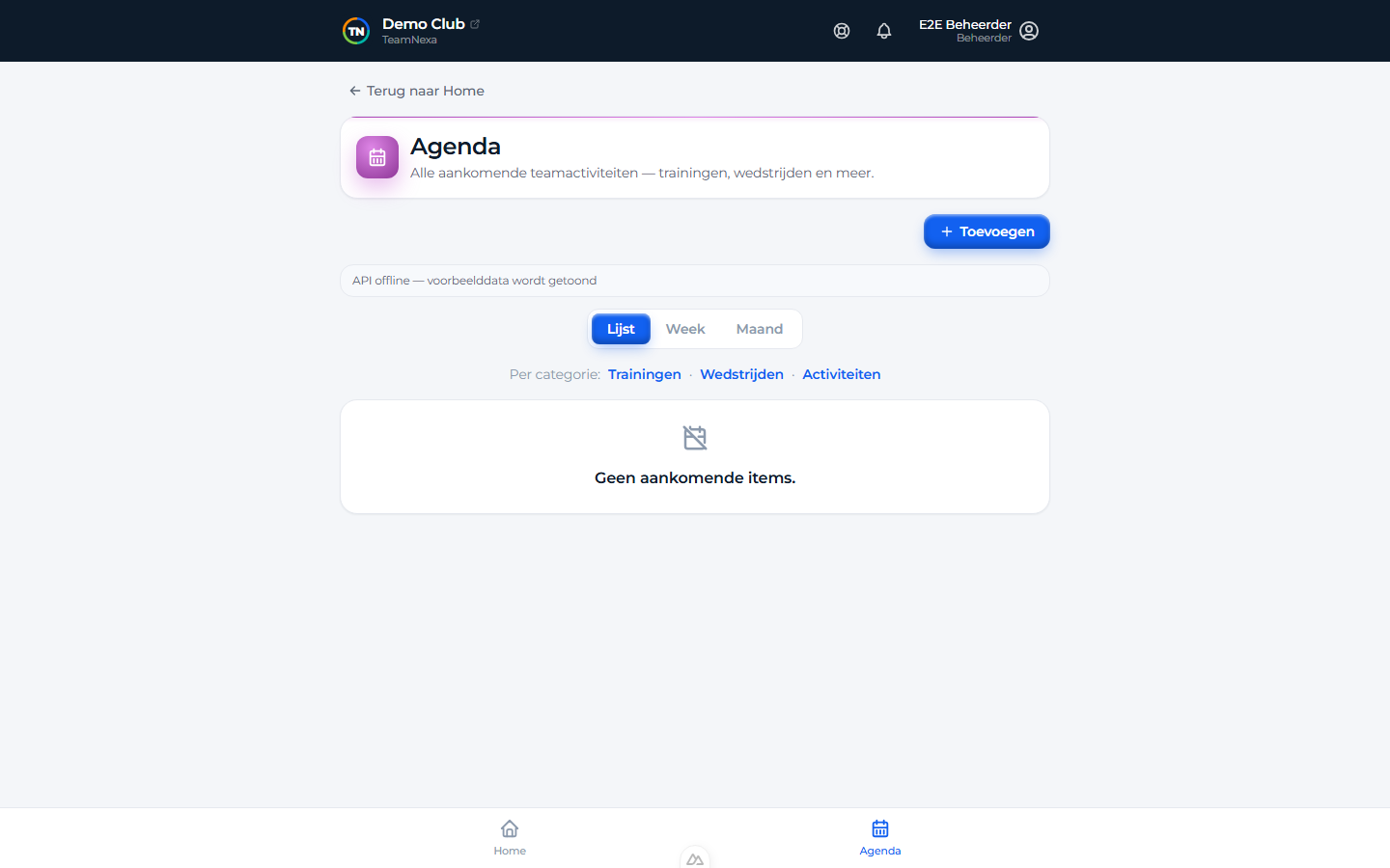 TeamNexa — Iedereen weet wanneer en waar