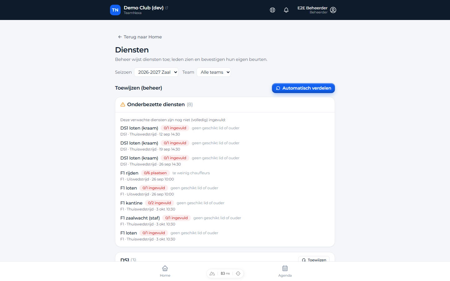 TeamNexa — Diensten & rijdienst